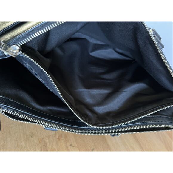 COACH Black Leather Metropolitan 2 Way Business Bag 71695 Academia Messenger - Picture 9 of 16